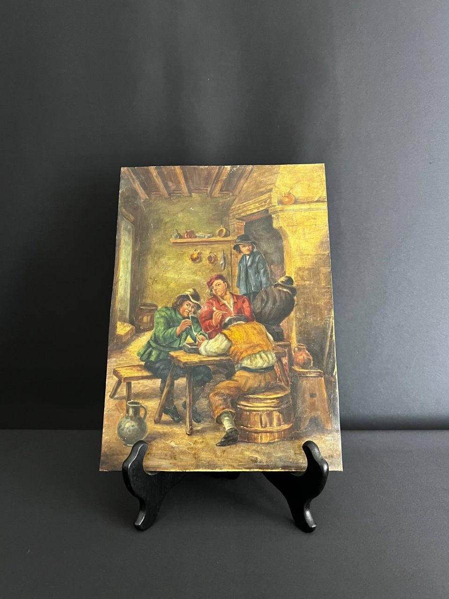 Tavern Scene – 19th-century Flemish School