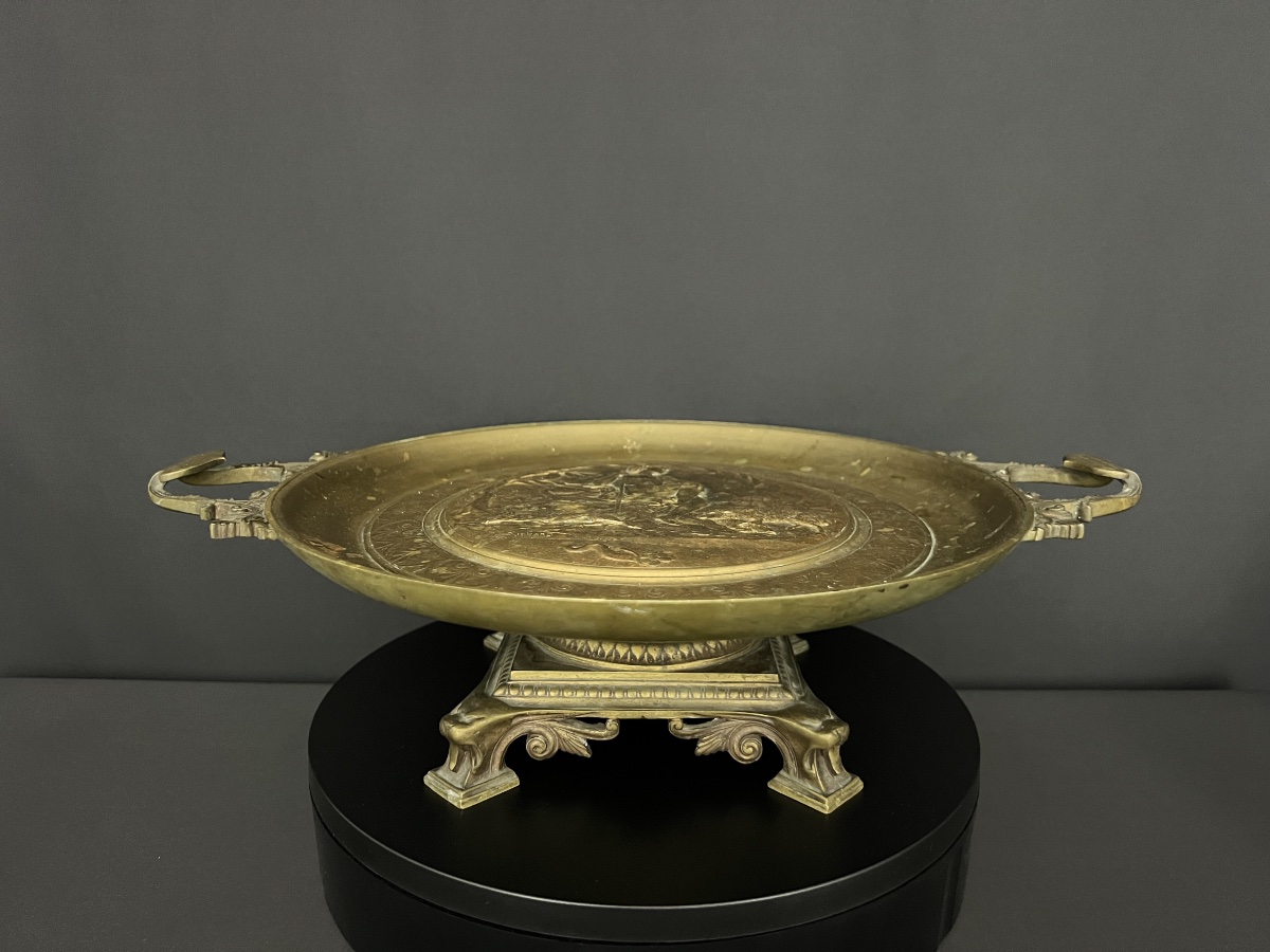 Alfred Pierre Richard (1844–1884) – Large Bronze Cup With Neo-greek Decoration-photo-3