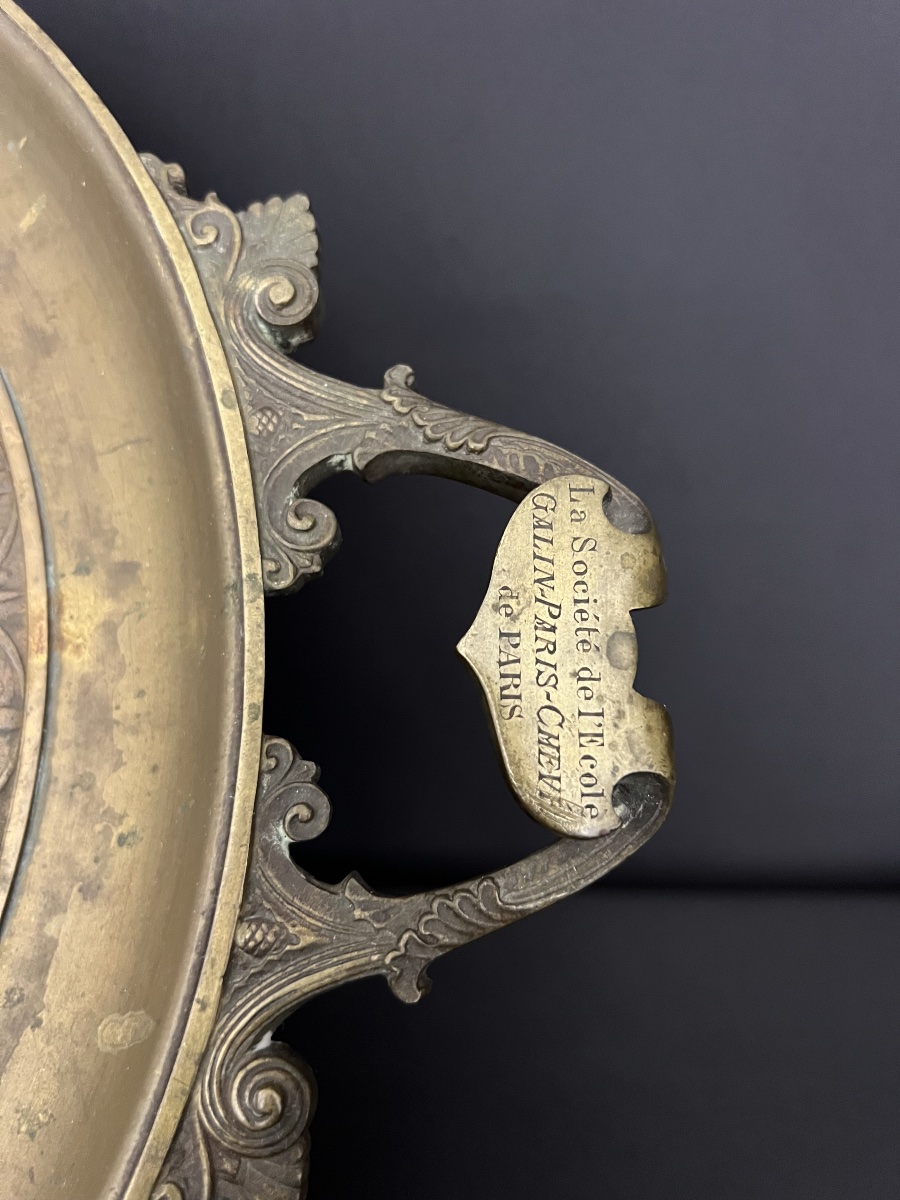 Alfred Pierre Richard (1844–1884) – Large Bronze Cup With Neo-greek Decoration-photo-4