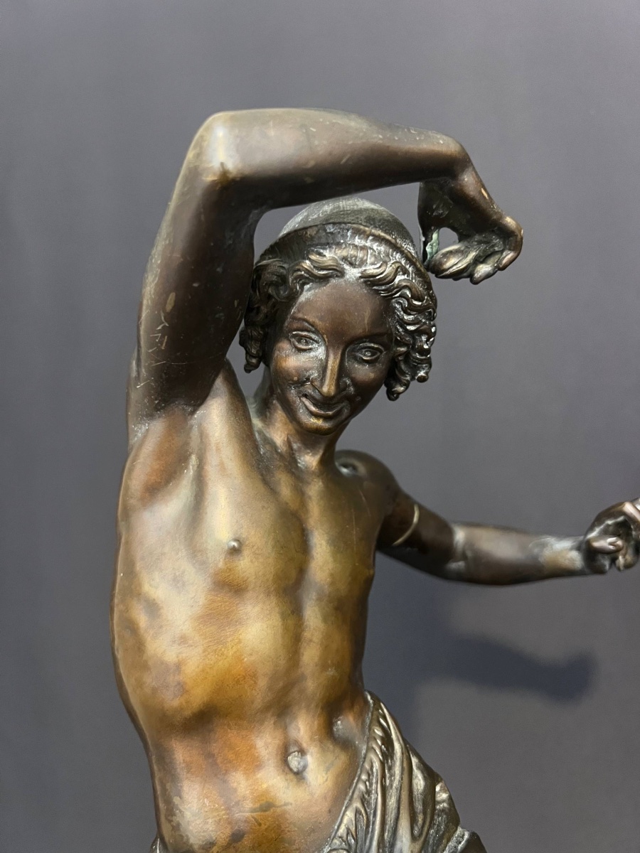 Two Bronze Statuettes By Francisque J. Duret And édouard Quesnel, 19th Century-photo-2