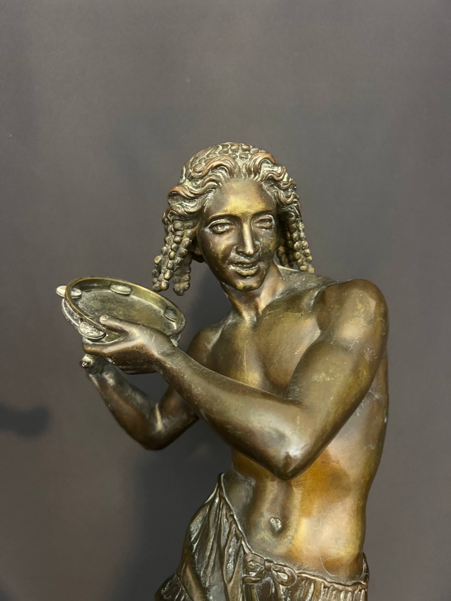 Two Bronze Statuettes By Francisque J. Duret And édouard Quesnel, 19th Century-photo-3