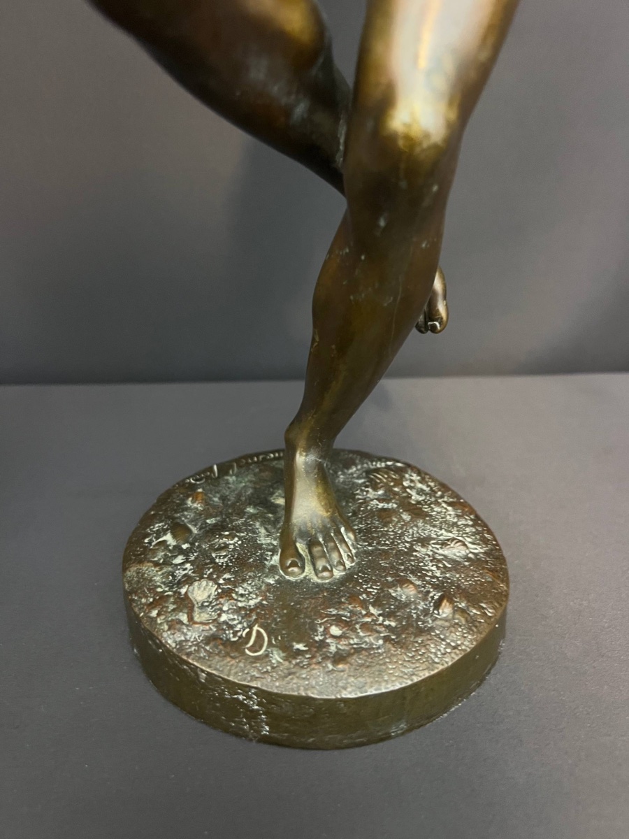 Two Bronze Statuettes By Francisque J. Duret And édouard Quesnel, 19th Century-photo-4