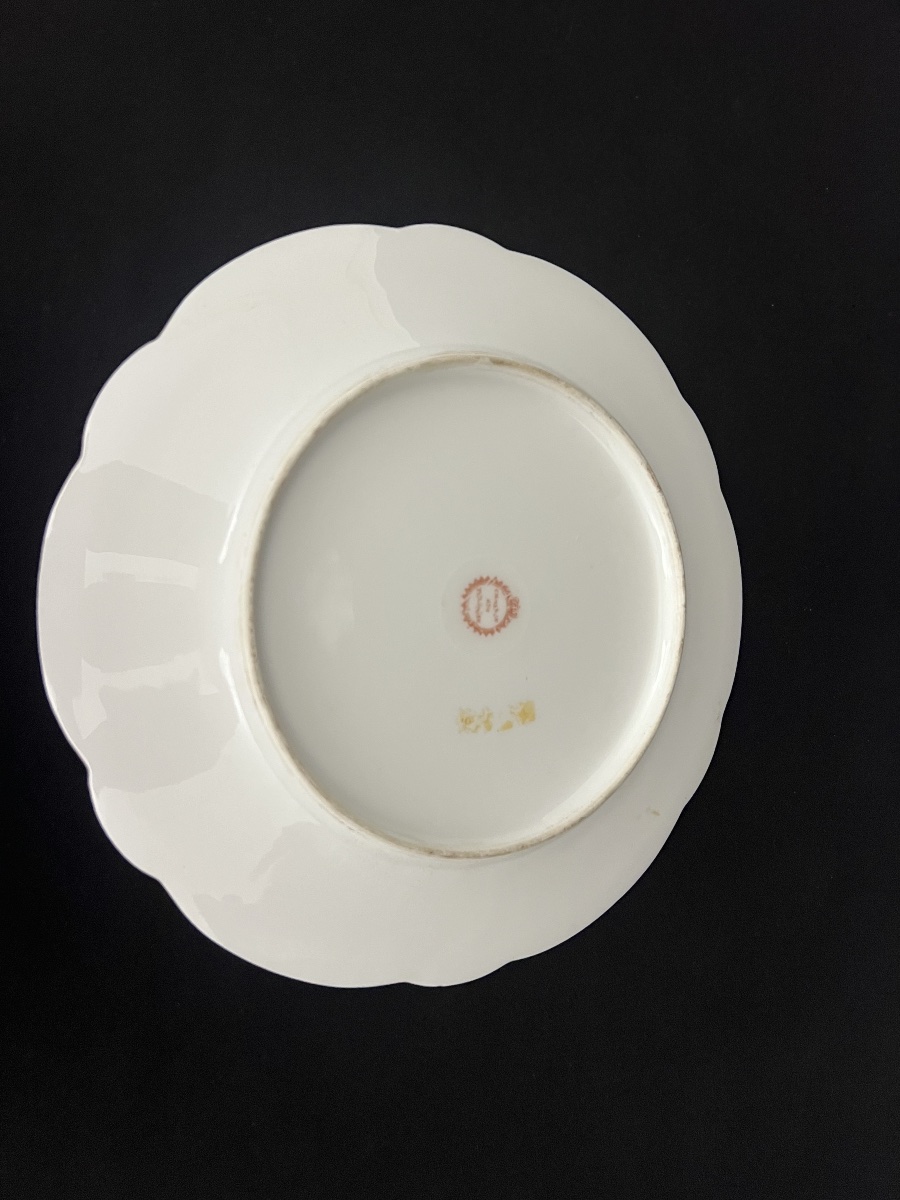 Decorative Porcelain Plate, Sèvres Style—late 19th Century-photo-3