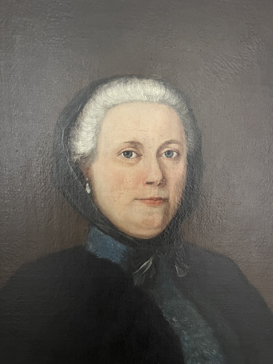 Presumed Portrait Of The Marquise De Saint-germain – French School, C. 1800-photo-2