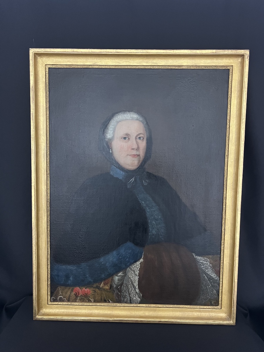 Presumed Portrait Of The Marquise De Saint-germain – French School, C. 1800