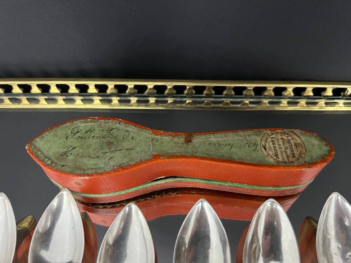 Suite de neuf petites cuillères en argent, Lausanne, XIXe siècle-photo-4