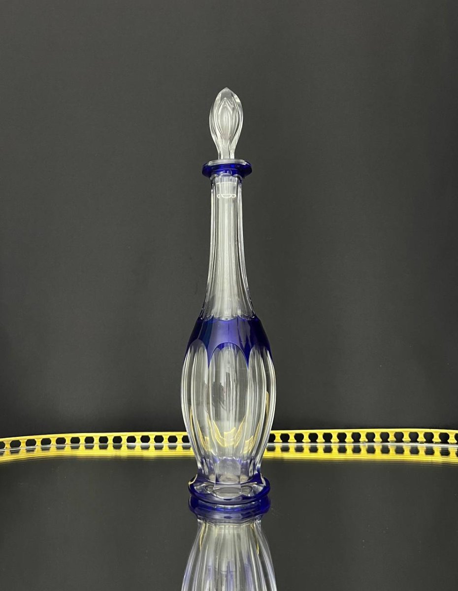 Cut And Lined Crystal Liqueur Set -photo-2