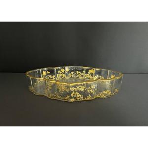 Crystal Bowl Forming Planter Or Centerpiece