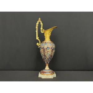 Cloisonné Enamel Pitcher With Gilt Bronze Mount