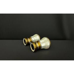 Pair Of Antique Mother-of-pearl And Gilded Brass Theater Binoculars – Late 19th / Early 20th Century