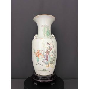 Porcelain Baluster Vase, China, Republic Period 