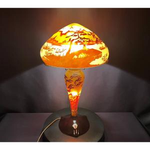 Odéon Shanghai Lamp In Multi-layered Glass – La Rochère – Polychrome Asian Decoration