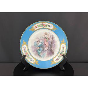 Large Sèvres Porcelain Plate 