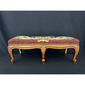 Louis XV Style Long Foot Stool