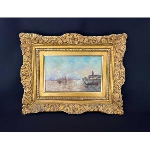 Oil On Canvas, View Of Venice
