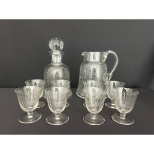Baccarat – Service en cristal modèle « Argentine », époque Art Déco