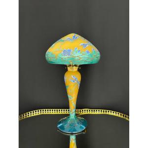 Odéon La Rochère Lamp – Dragonflies And Water Lilies