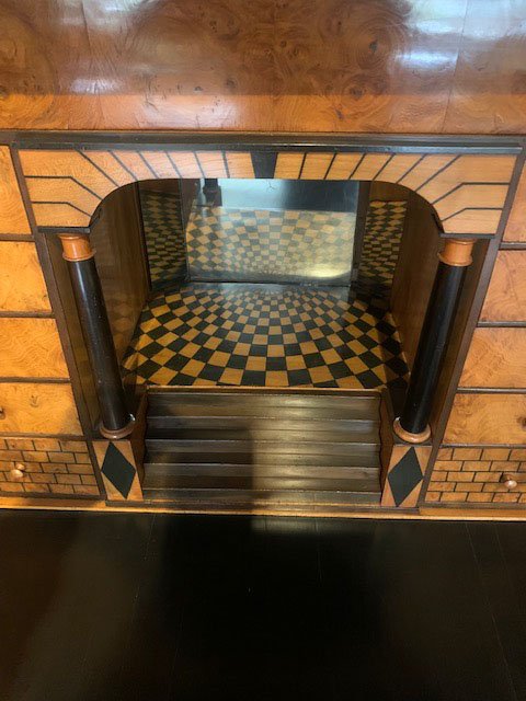 Secrétaire Biedermeier en Noyer-photo-4