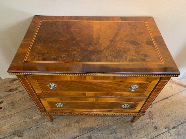Louis XVI Chest Of Drawers, Circa 1780, Made Of Walnut, Hopfengärtner-photo-2