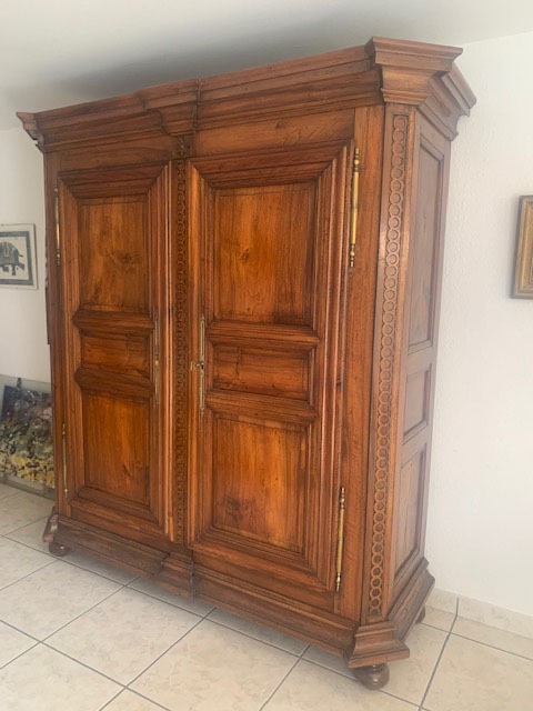 Louis XVI-style Cabinet Made Of Solid Walnut-photo-2