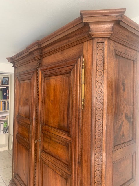 Louis XVI-style Cabinet Made Of Solid Walnut-photo-4