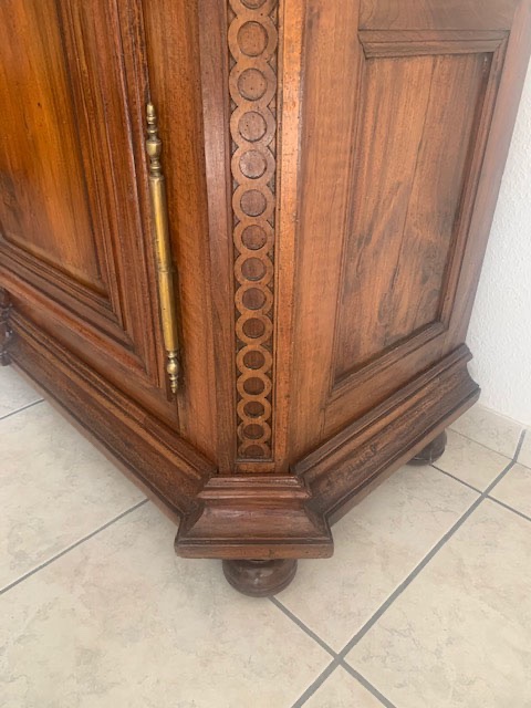 Louis XVI-style Cabinet Made Of Solid Walnut-photo-2