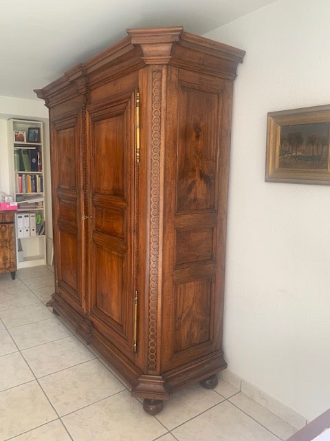 Louis XVI-style Cabinet Made Of Solid Walnut-photo-4
