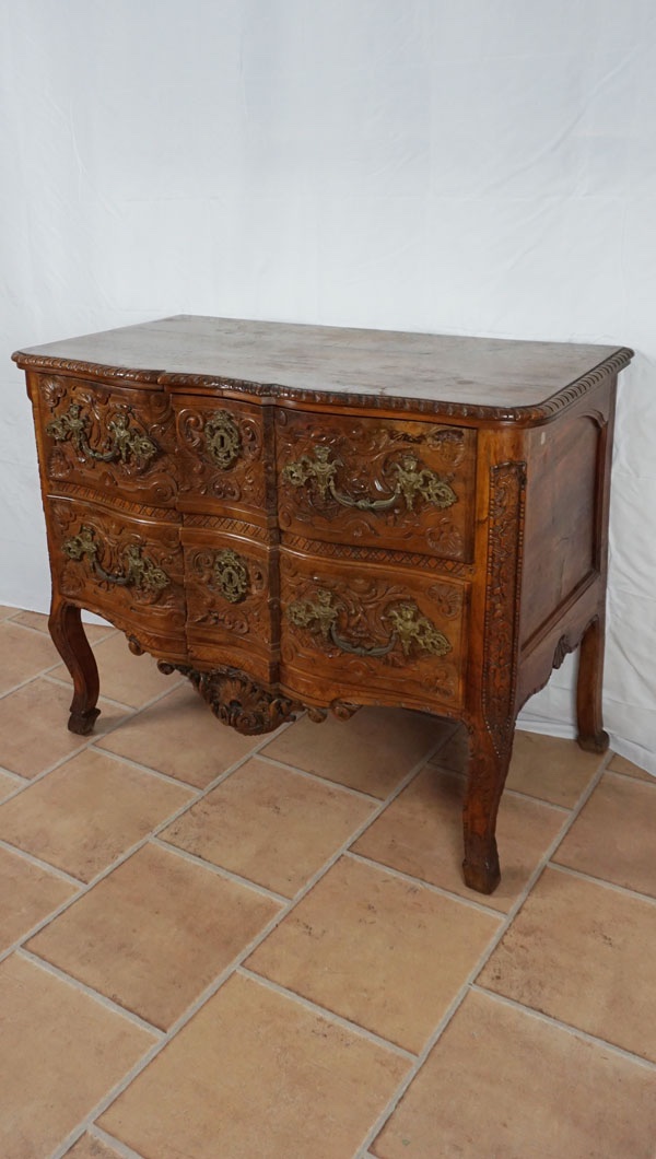 Commode française du XVIIIe siècle, style Louis XV-photo-2