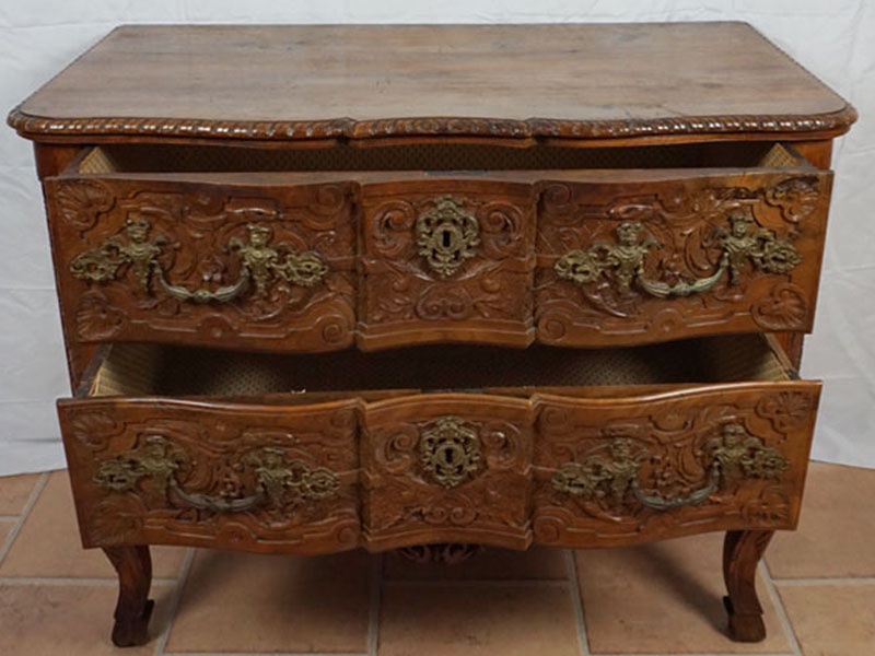Commode française du XVIIIe siècle, style Louis XV-photo-3