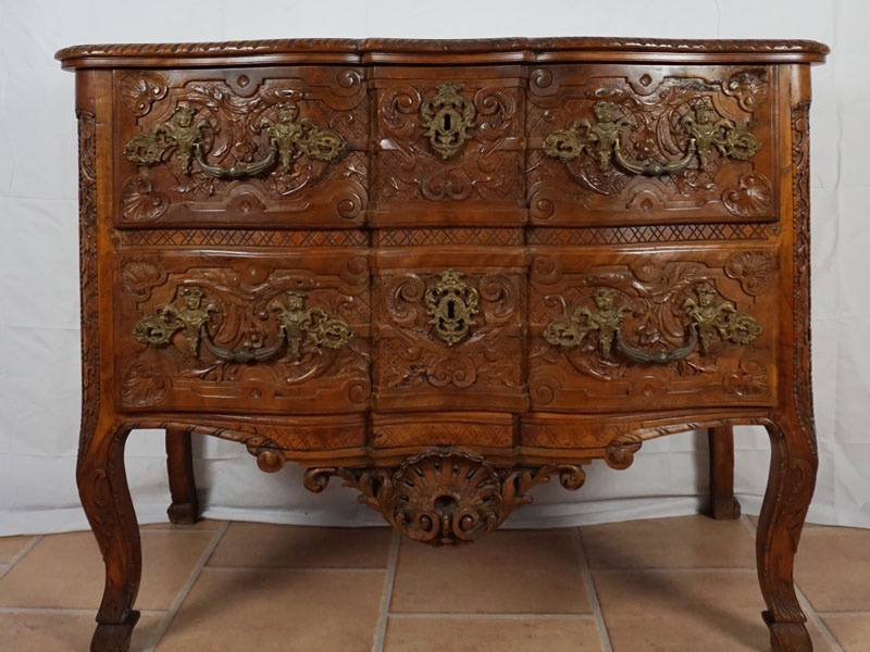 Commode française du XVIIIe siècle, style Louis XV-photo-4