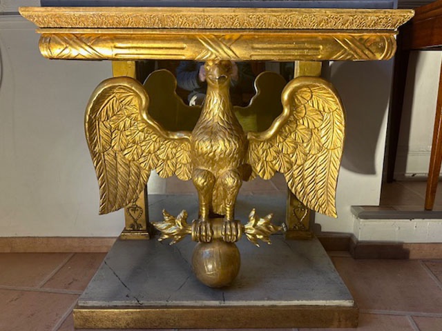 Console Empire avec miroir, 1800-1810-photo-4