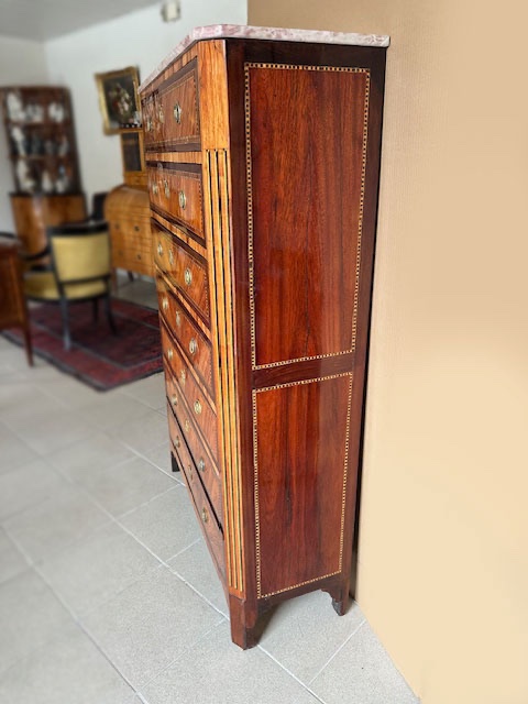 Ravissant chiffonnier Louis XVI, vers 1770-photo-1