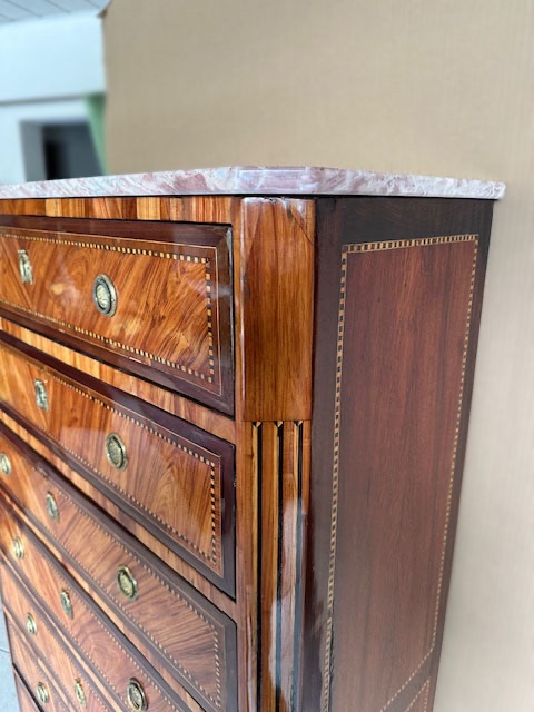 Ravissant chiffonnier Louis XVI, vers 1770-photo-7