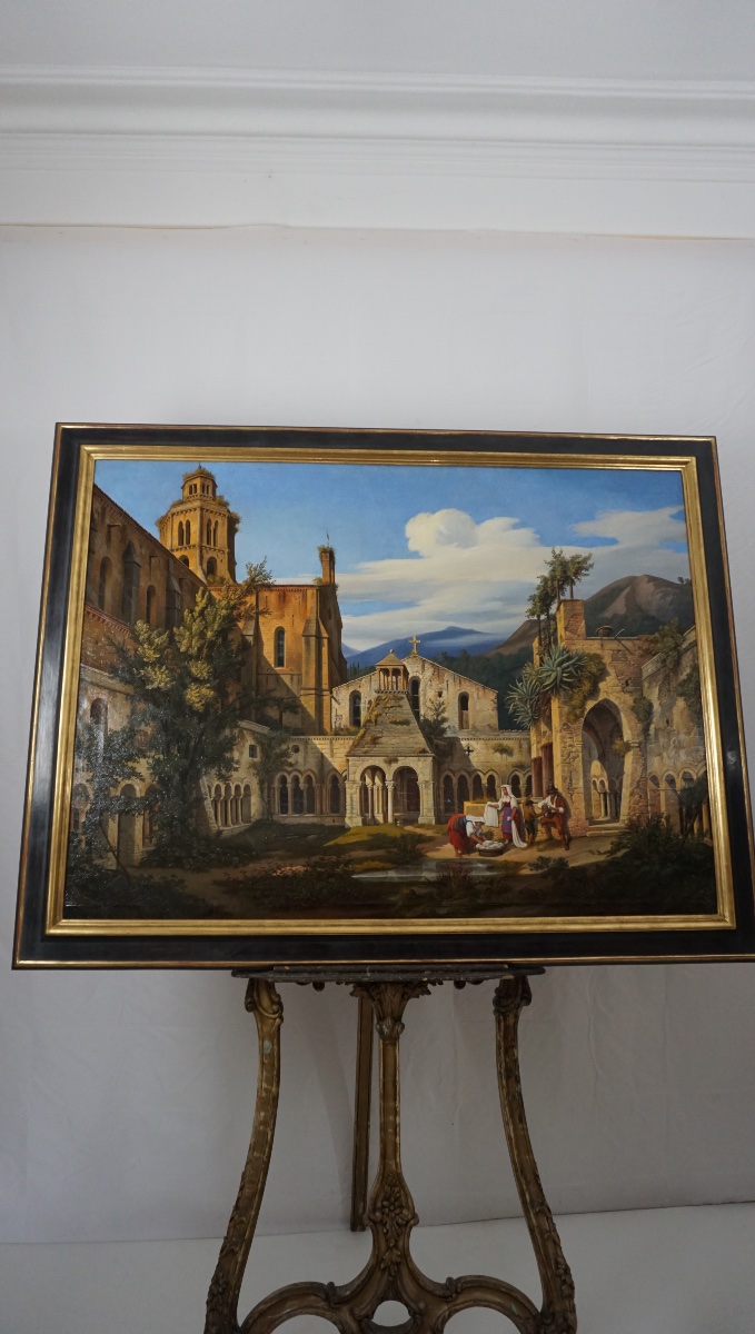 Alexander Herrmann, *by The Fountain* – Italian Peasants Doing Laundry In The Garden-photo-2