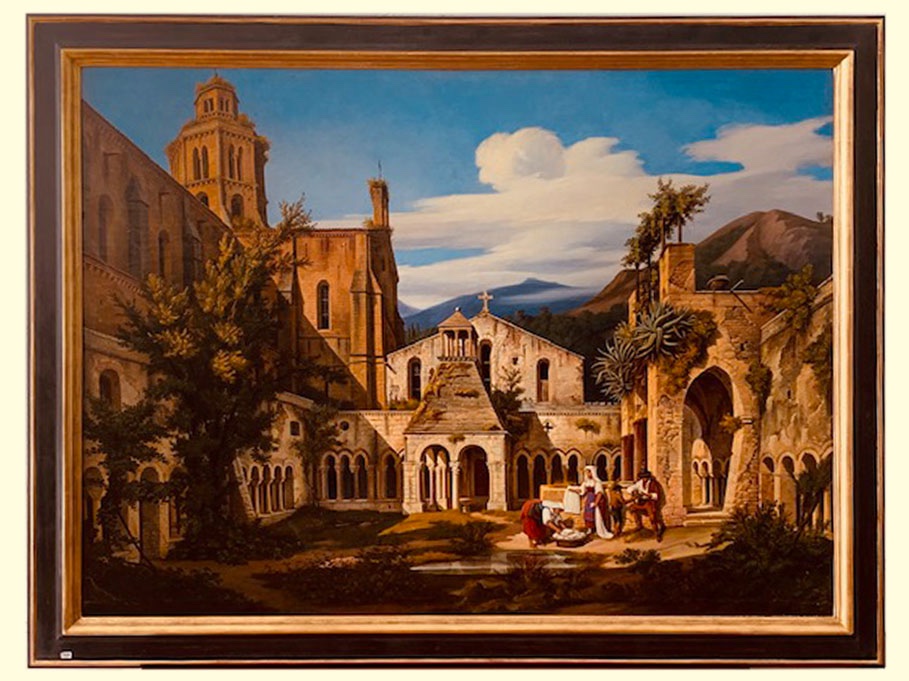 Alexander Herrmann, *by The Fountain* – Italian Peasants Doing Laundry In The Garden