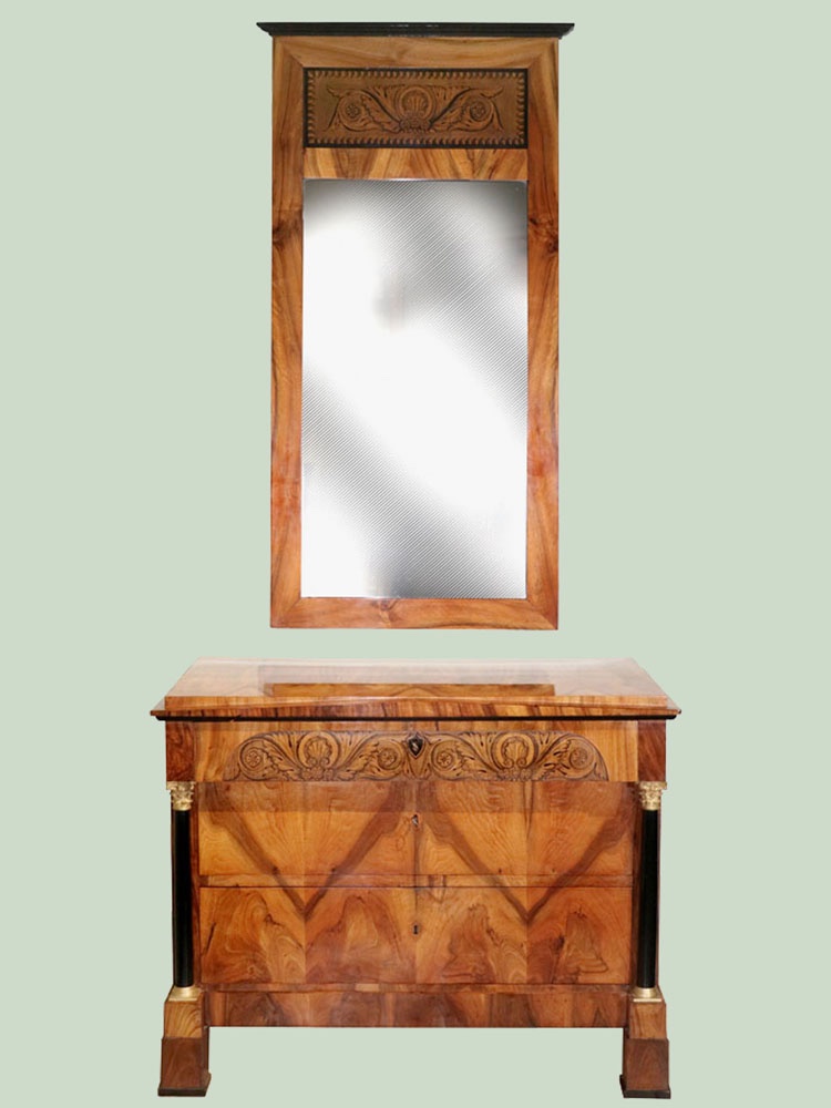 Ensemble Biedermeier en noyer