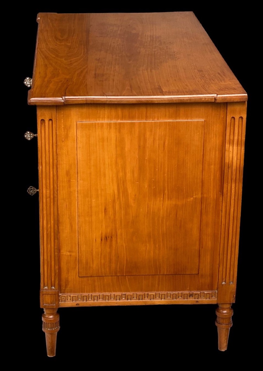 Commode en merisier de style Louis XVI-photo-1