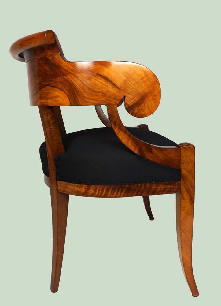 Biedermeier Armchair, Walnut