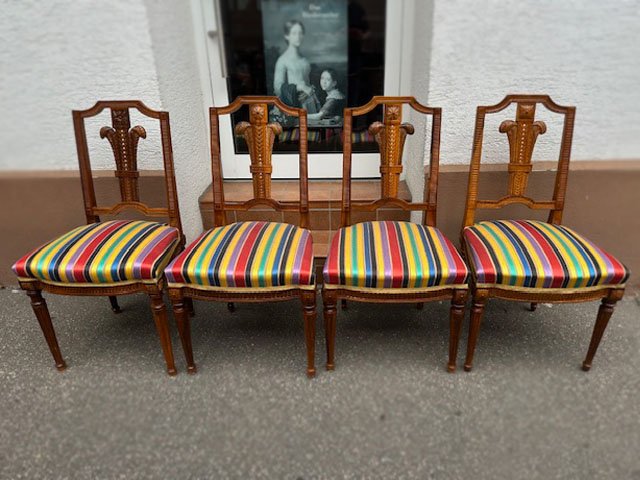 Set Of 4 Louis XVI Chairs-photo-2