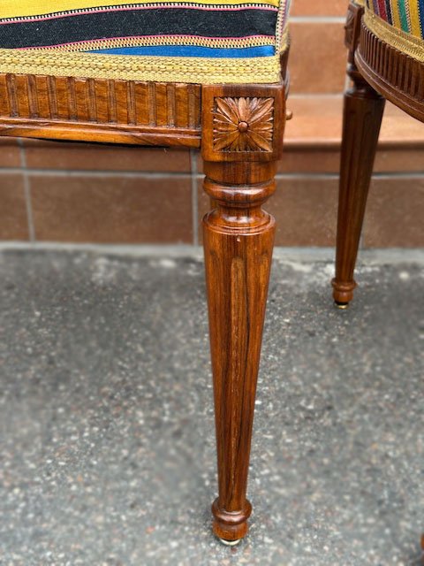Set Of 4 Louis XVI Chairs-photo-4