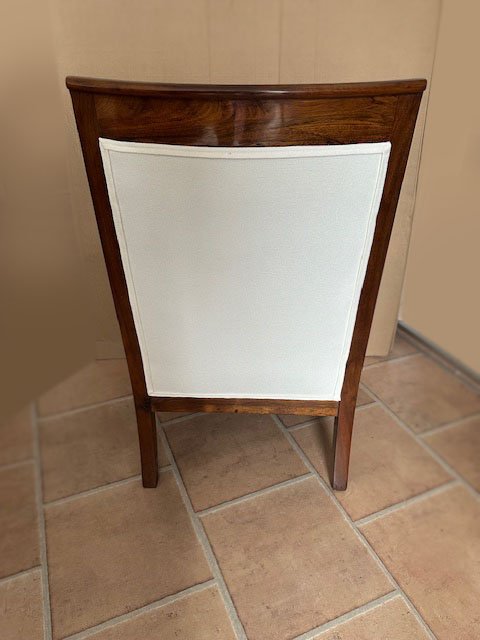 Biedermeier Bergere en noyer massif-photo-1