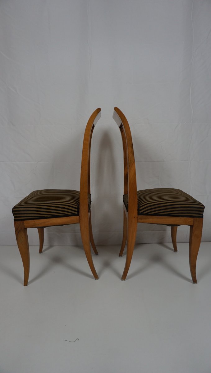 Lot de 6 chaises Biedermeier-photo-4