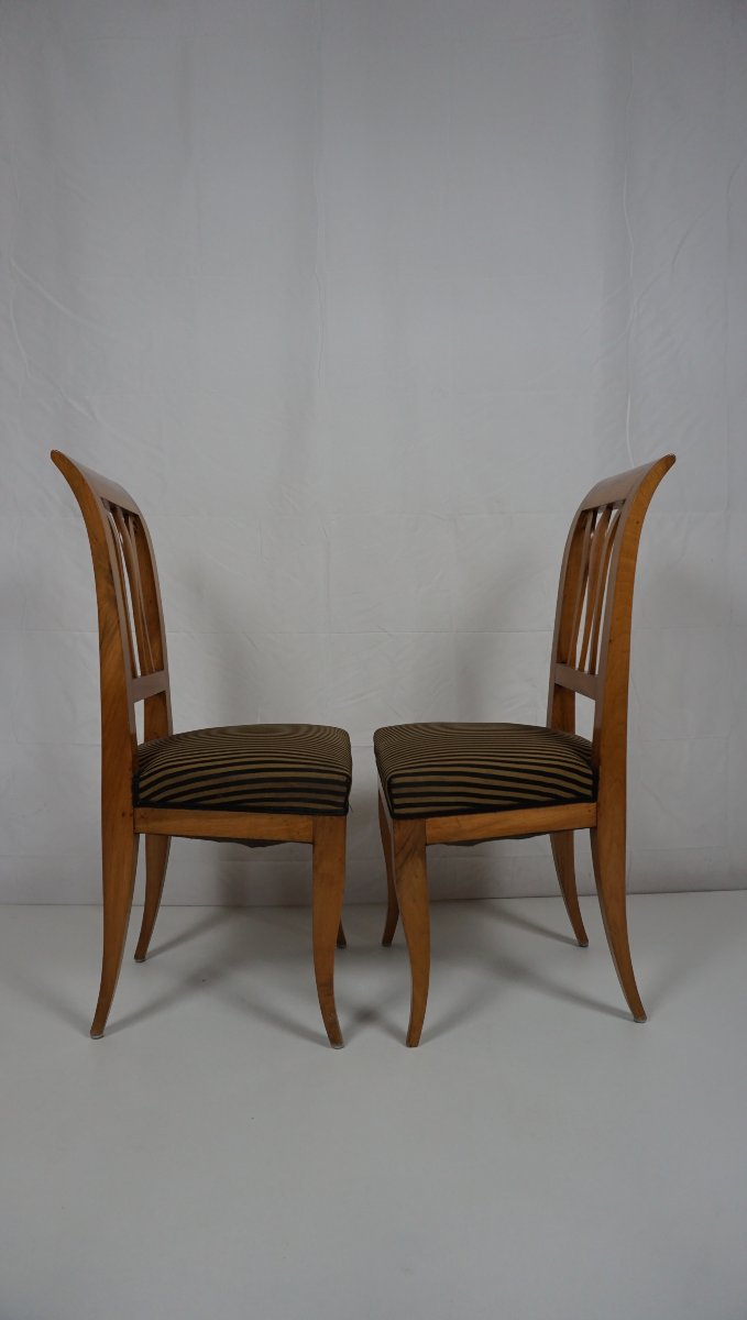Lot de 6 chaises Biedermeier-photo-1