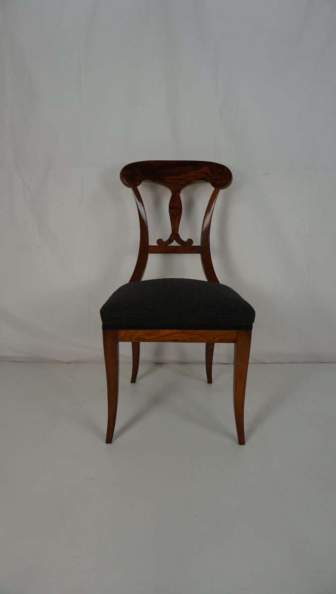 Ensemble de 8 chaises à pelle vers 1820-photo-2