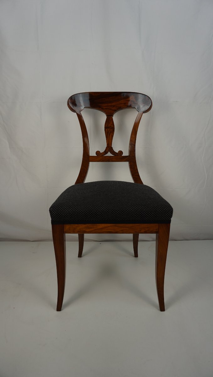 Ensemble de 8 chaises à pelle vers 1820-photo-3