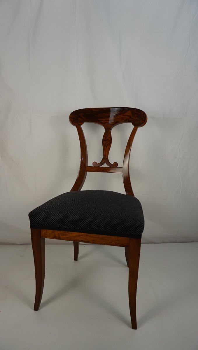 Ensemble de 8 chaises à pelle vers 1820-photo-4