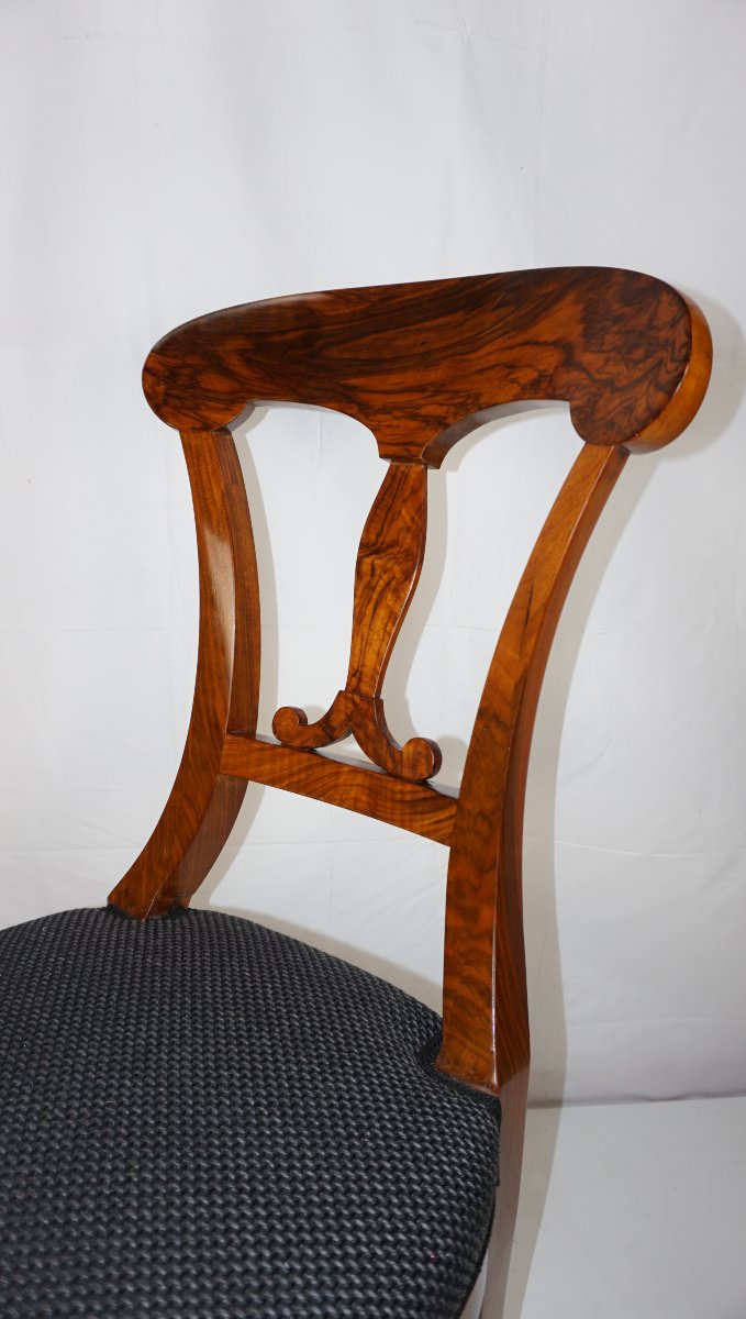 Ensemble de 8 chaises à pelle vers 1820-photo-2