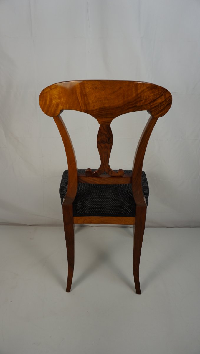 Ensemble de 8 chaises à pelle vers 1820-photo-3