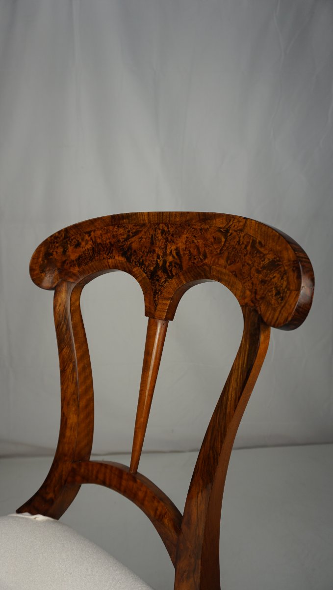 Lot de 6 chaises Biedermeier à pelle-photo-1