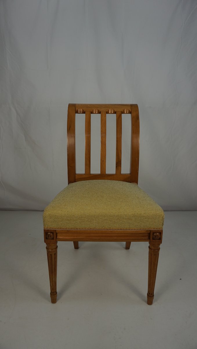 Set Of 6 Louis XVI Chairs-photo-2